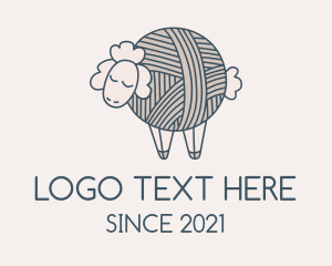 Wool - Sheep Wool Yarn logo design