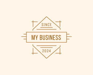 Minimalist Carpentry Business logo design