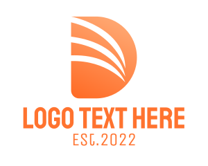 Brand - Orange Letter D Brand logo design