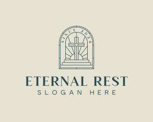 Funeral - Funeral Christian Cross logo design