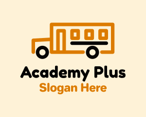 School - School Bus Transport logo design