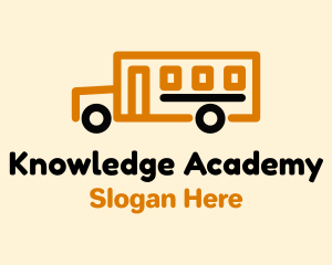 School - School Bus Transport logo design