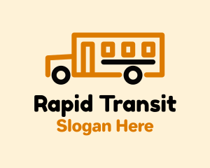 School Bus Transport logo design