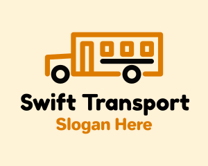 Transportation - School Bus Transport logo design