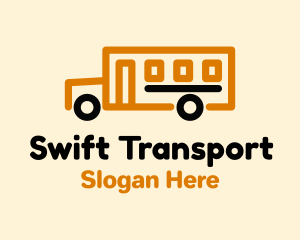 Transport - School Bus Transport logo design