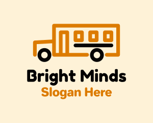 School - School Bus Transport logo design