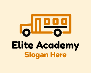 School - School Bus Transport logo design