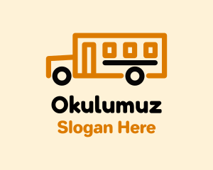School Bus Transport logo design