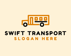 School Bus Transport logo design