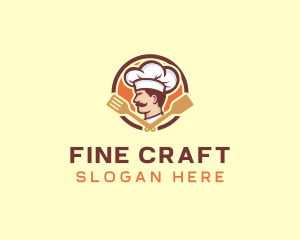 Chef Restaurant Spatula logo design