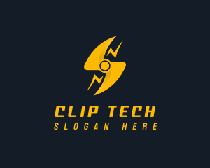 Tech Energy Bolt logo design