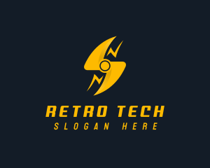 Tech Energy Bolt logo design