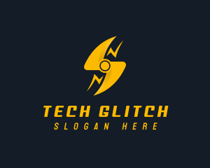 Tech Energy Bolt logo design