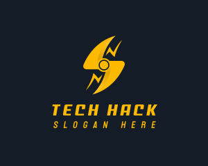 Tech Energy Bolt logo design