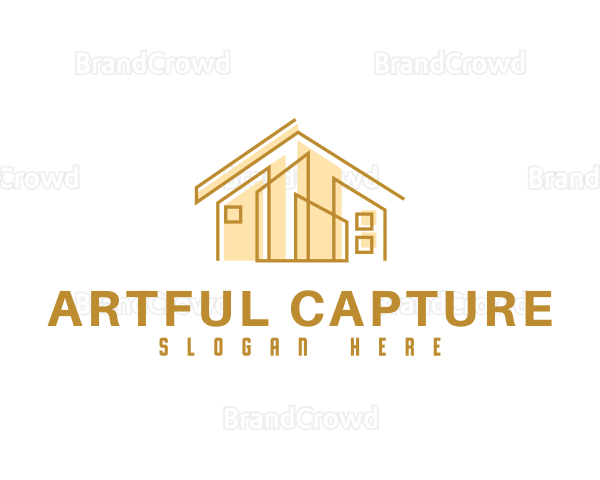 Abstract Gold House Logo