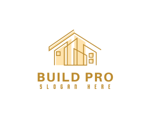 Abstract Gold House Logo