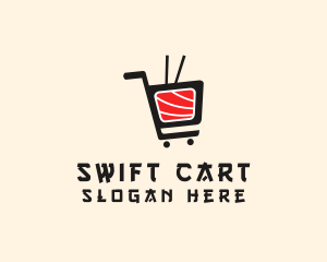 Cart - Maki Chopsticks Cart logo design