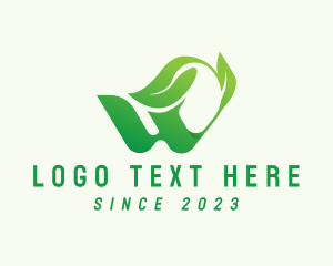 Farm - Sustainable Farming Letter W logo design