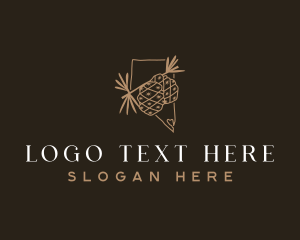 Cedar - Pinon Pinecone Nevada logo design