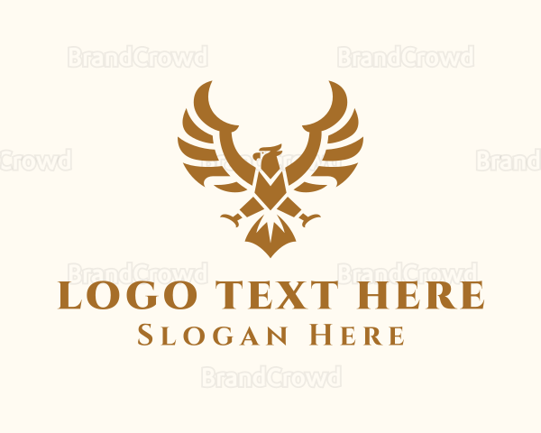 Gold Premium Eagle Logo