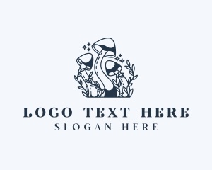 Shrooms - Psychedelic Herbal Mushroom logo design