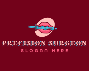 Surgeon - Lip Syringe Cosmetics logo design