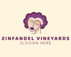 Woman Face Portrait logo design