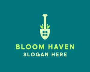 Home Gardening Shovel logo design