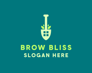 Home Gardening Shovel logo design