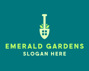 Home Gardening Shovel logo design