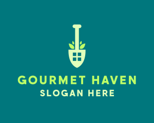 Home Gardening Shovel logo design