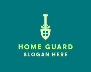 Home Gardening Shovel logo design