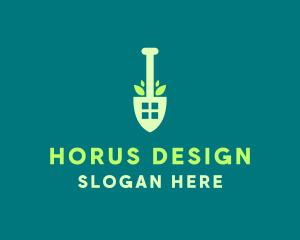 Home Gardening Shovel logo design