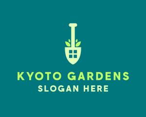 Home Gardening Shovel logo design