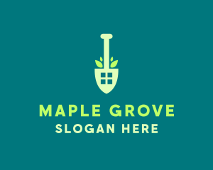 Home Gardening Shovel logo design