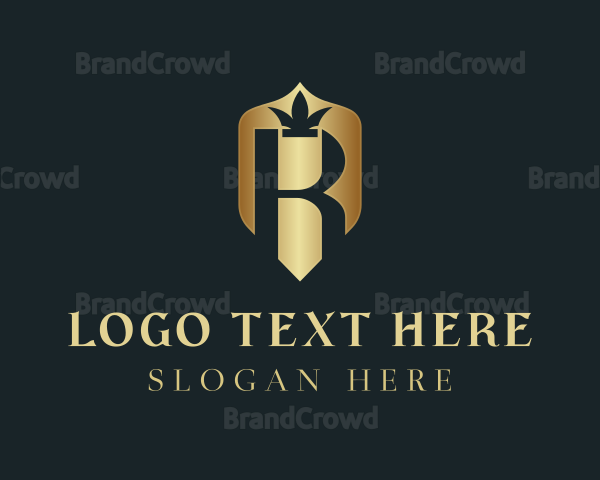 Luxury Shield Crown Logo