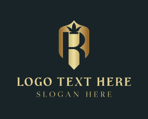 Modern - Luxury Shield Crown logo design