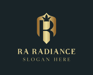 Luxury Shield Crown logo design