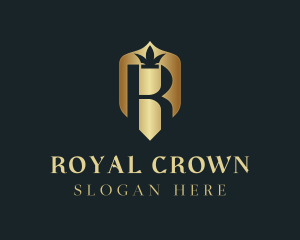 Luxury Shield Crown logo design