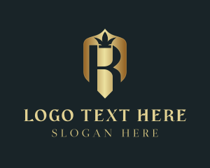 Luxury Shield Crown Logo