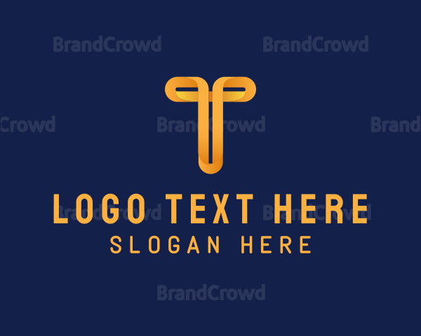 Business Loop Letter T Logo