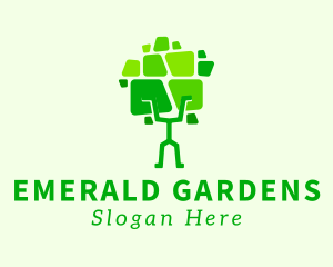 Green Arborist Tree logo design