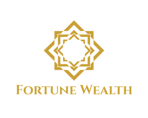 Fortune - Golden Tile Star logo design