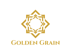 Golden Tile Star logo design