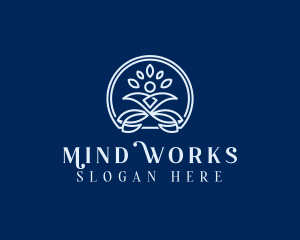 Mindfulness Yoga Wellness logo design