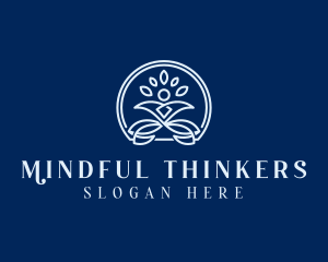 Mindfulness Yoga Wellness logo design