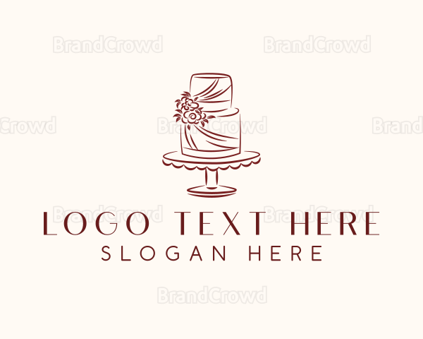 Floral Cake Bakeshop Logo