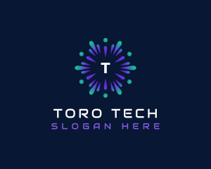 Technology Artificial Intelligence App logo design