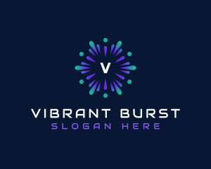 Burst - Technology Artificial Intelligence App logo design