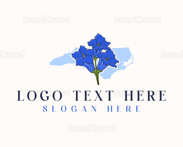 North Carolina Flower Gentian Logo